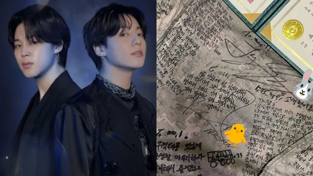 bts-jimin-and-jungkook-pen-heartfelt-letter-with-autographs-to-celebrate-military-friends-discharge